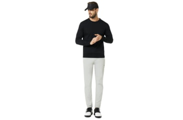Image of Oakley SI Crew Neck Knit - Mens, Blackout, Extra Small, 434240-02E-XS