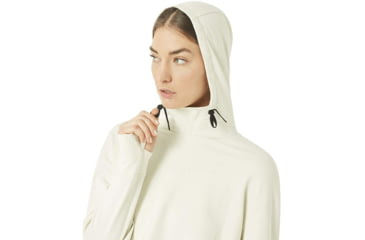 Image of Oakley Crop Fleece Hoodie - Womens, Winter Grey, Extra Small, 561324-23N-XS