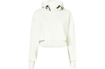 Image of Oakley Crop Fleece Hoodie - Womens, Winter Grey, Extra Small, 561324-23N-XS