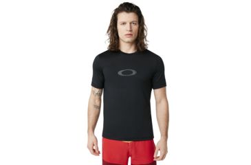 Image of Oakley Ellipse Logo Rashguard - Mens, Blackout, Small, 457602-02E-S