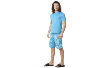 Image of Oakley Ellipse Logo Rashguard - Mens, Hawaiian Blue, Small, 457602-6HB-S