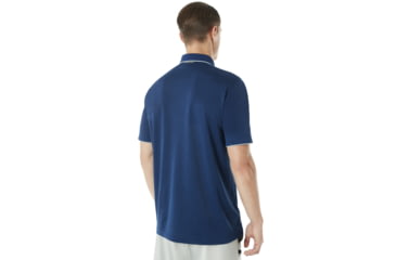 Image of Oakley SI Enhance 8.7 Short Sleeve Polo - Mens, Dark Blue, Large, 434260-609-L