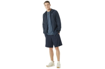 Image of Oakley Enhance Emboss 8.7 Wind Jacket - Mens, Fathom, Extra Large, 412591-6AC-XL