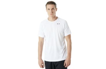 Image of Oakley Enhance Short Sleeve Crew 8.7.01 - Mens, White, Medium, 434259-100-M