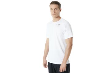Image of Oakley Enhance Short Sleeve Crew 8.7.01 - Mens, White, Medium, 434259-100-M