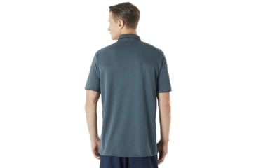 Image of Oakley SI Enhance Short Sleeve Polo 8.7 - Mens, Dark Slate, Extra Large, 434260-94A-XL