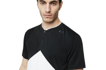 Image of Oakley SI Enhance Slant Short Sleeve Henley 9.0 - Mens, White, 2XL, 457723-100-XXL