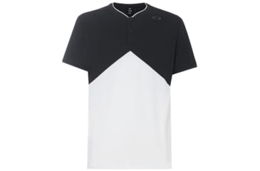 Image of Oakley SI Enhance Slant Short Sleeve Henley 9.0 - Mens, White, 2XL, 457723-100-XXL