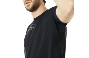 Image of Oakley Enhance Ss Crew 8.7.02 - Mens, Blackout, Extra Large, 434250-02E-XL