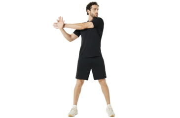 Image of Oakley Enhance Ss Crew 8.7.02 - Mens, Blackout, Extra Large, 434250-02E-XL
