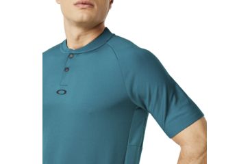 Image of Oakley SI Ergonomic Ellipse Evo Golf Polo - Mens, Petrol, Medium, 434328-9PE-M