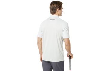 Image of Oakley SI Exploded Ellipse Golf Polo Short Sleeve - Mens, Light Grey, Small, 434310-202-S