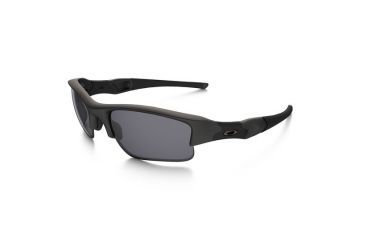 Image of Oakley SI Flak Jacket XLJ Sunglasses, Matte Black Frame, Grey Lens