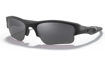 Image of Oakley SI Flak Jacket XLJ Sunglasses, Matte Black Frame, Gray Polarized Lens, 11-435