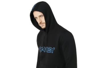 Image of Oakley SI Fleece Oakley Piping Hooded - Mens, Blackout, Medium, 472434-02E-M