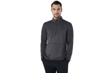 Image of Oakley SI Half Zip Golf Fleece - Mens, Forgediron Dk Htr, Large, 461662-25B-L