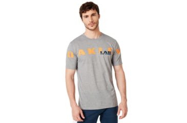 Image of Oakley Las Vegas Oakley Short Sleeve Tee - Mens, Gray Melange, Small, 457779-2GM-S