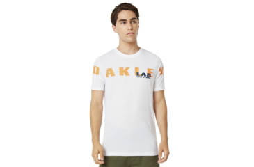 Image of Oakley Las Vegas Oakley Short Sleeve Tee - Mens, White, Small, 457779-100-S