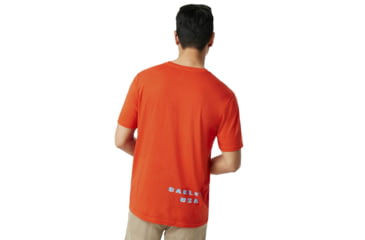 Image of Oakley SI Legacy Ellipse Tee - Mens, Fire Red, Medium, 457553-4FR-M