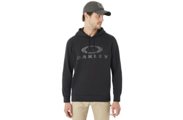 Image of Oakley Lockup Pullover Hoodie - Mens, Blackout, Large, 472375OCA-02E-L