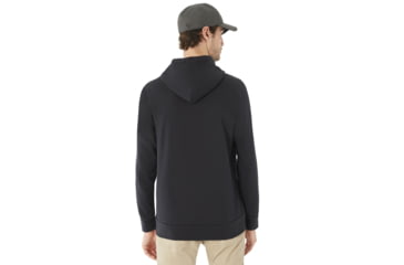 Image of Oakley Lockup Pullover Hoodie - Mens, Blackout, Large, 472375OCA-02E-L