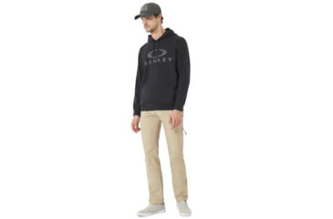 Image of Oakley Lockup Pullover Hoodie - Mens, Blackout, Large, 472375OCA-02E-L
