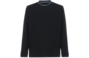 Image of Oakley SI Logo Neck Long Sleeve Tee - Mens, Blackout, L, 457430-02E-L