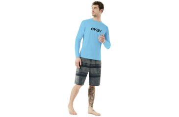 Image of Oakley Long Sleeve Surf Tee - Mens, Atomic Blue, Extra Large, 482359-6B2-XL