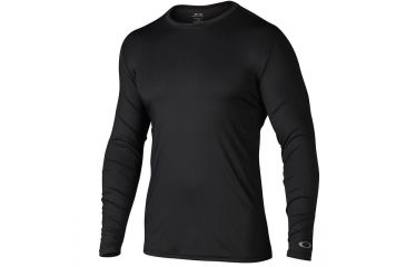 Image of Oakley SI Meier Crewneck Baselayer, Jet Black, Small 433102-01K-SM