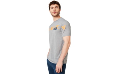 Image of Oakley SI Miami Oakley Short Sleeve Tee - Mens, Gray Melange, Medium, 457780-2GM-M