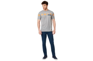 Image of Oakley SI Miami Oakley Short Sleeve Tee - Mens, Gray Melange, Medium, 457780-2GM-M