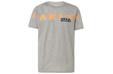 Image of Oakley SI Miami Oakley Short Sleeve Tee - Mens, Gray Melange, Medium, 457780-2GM-M