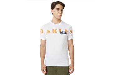 Image of Oakley SI Miami Oakley Short Sleeve Tee - Mens, White, Large, 457780-100-L
