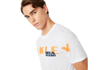 Image of Oakley SI Miami Oakley Short Sleeve Tee - Mens, White, Large, 457780-100-L