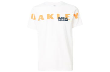 Image of Oakley SI Miami Oakley Short Sleeve Tee - Mens, White, Large, 457780-100-L
