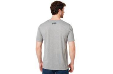 Image of Oakley Miami Skyline Sunset Short Sleeve Tee - Mens, Gray Melange, Large, 457795-2GM-L