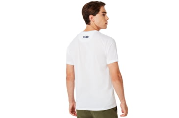 Image of Oakley Miami Skyline Sunset Short Sleeve Tee - Mens, White, 2XL, 457795-100-XXL