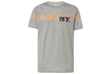Image of Oakley New York Oakley Short Sleeve Tee - Mens, Gray Melange, Small, 457781-2GM-S