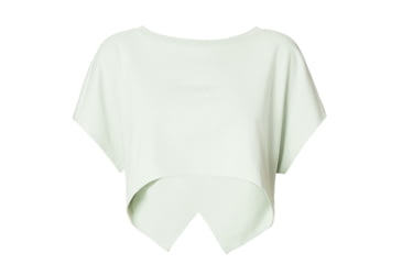Image of Oakley Oakley Luxe Crop Top - Womens, Aqua Foam, Large/Extra Large, 532346-7B4-L/XL