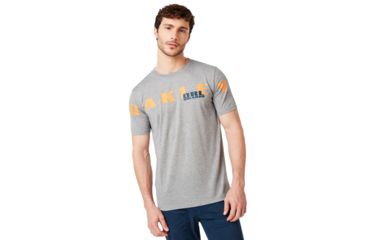 Image of Oakley Orland Oakley Tee - Men's, Gray Melange, Medium, 457782-2GM-M