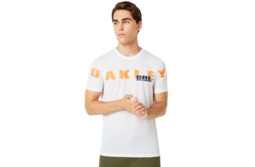 Image of Oakley Orland Oakley Tee - Mens, White, Small, 457782-100-S