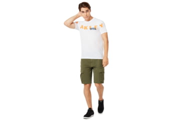 Image of Oakley Orland Oakley Tee - Mens, White, Small, 457782-100-S