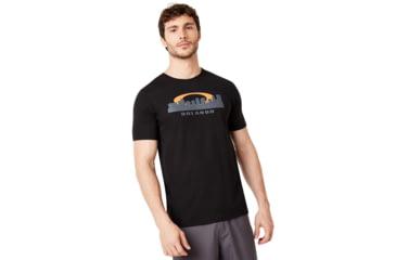 Image of Oakley Orlando Skyline Sunset Tee - Mens, Blackout, Medium, 457793-02E-M