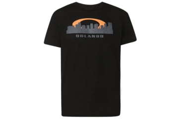 Image of Oakley Orlando Skyline Sunset Tee - Mens, Blackout, Medium, 457793-02E-M