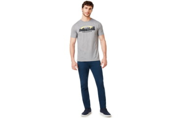 Image of Oakley Orlando Skyline Sunset Tee - Mens, Gray Melange, Medium, 457793-2GM-M