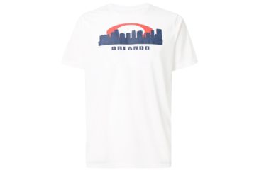 Image of Oakley Orlando Skyline Sunset Tee - Mens, White, 2XL, 457793-100-XXL