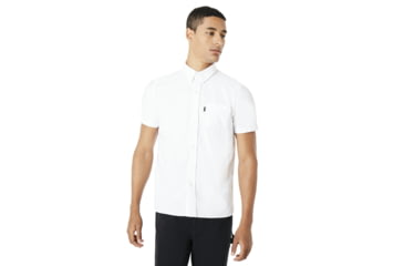 Image of Oakley Oxford Short Sleeve - Mens, White, Extra Small, 401886-100-XS