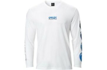 Image of Oakley Patchsticker Ls Tee - Mens, White, 2XL, 457740-100-XXL