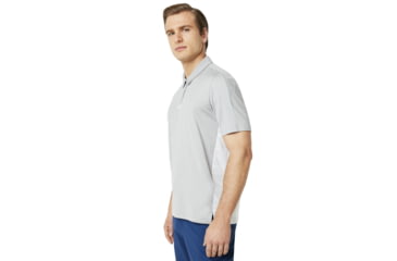 Image of Oakley SI Perf Ellipse Golf Polo Short Sleeve - Mens, Granite Heather, Small, 434340-24L-S