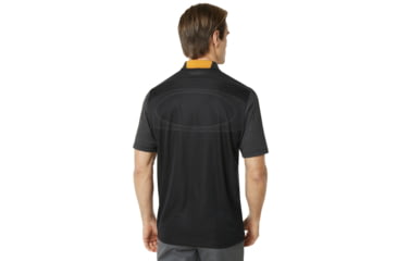Image of Oakley SI Perf Ellipse Golf Polo Short Sleeve - Mens, Jet Black Heather, Small, 434340-01S-S